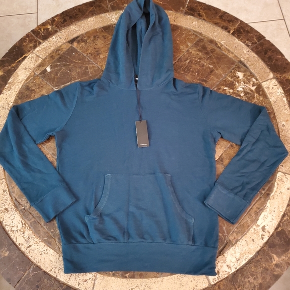 Monrow Super Soft Hoodie Abyss Green XS NWOT - Picture 2 of 5